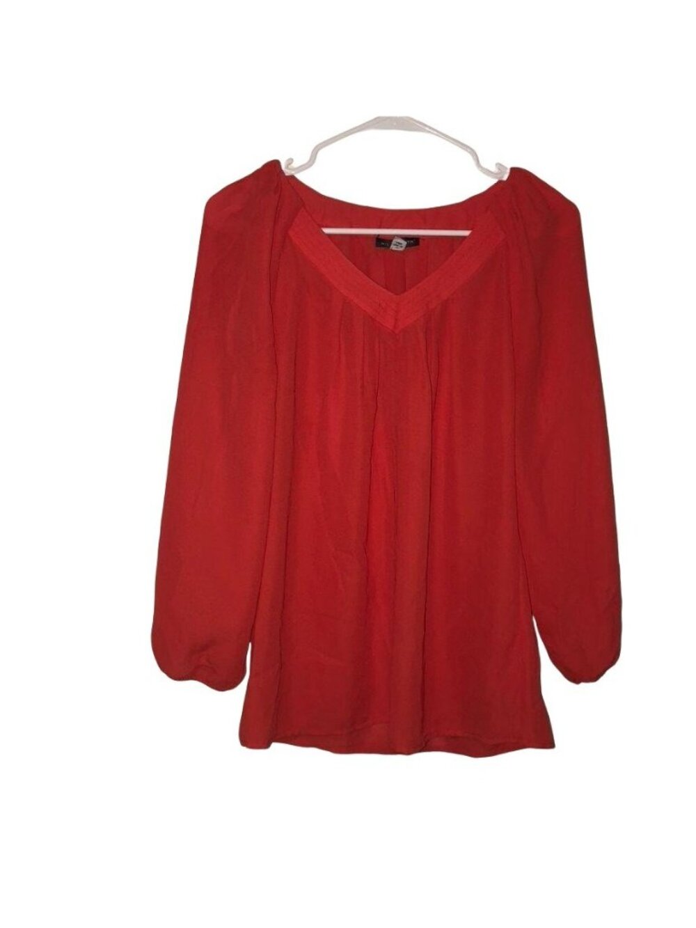 Willi Smith Coral V-Neck Blouse S